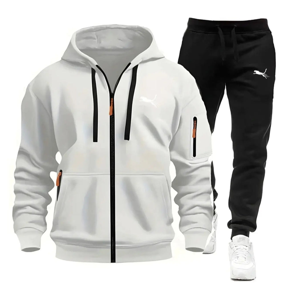 Men's Clothing Casual Sweatshirt Suit Sweatshirts for Men Daily Zipper Hoodies Hot High Quality 2026 Sports Tracksuit Jogging