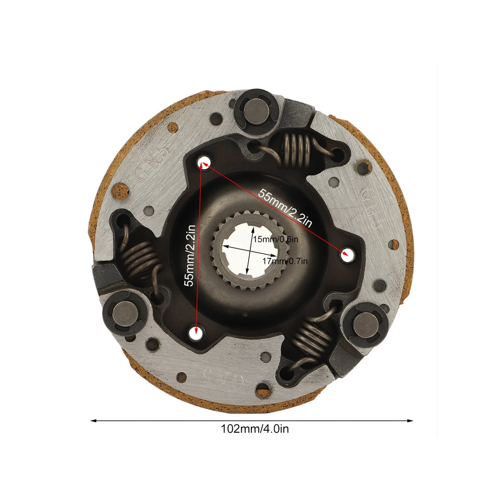 50cc-110cc ATV Automatic Clutch With Lid 17mm Engine Start Clutch Assembly For Chinese 50cc to 110cc Dirt Bike Go Kart