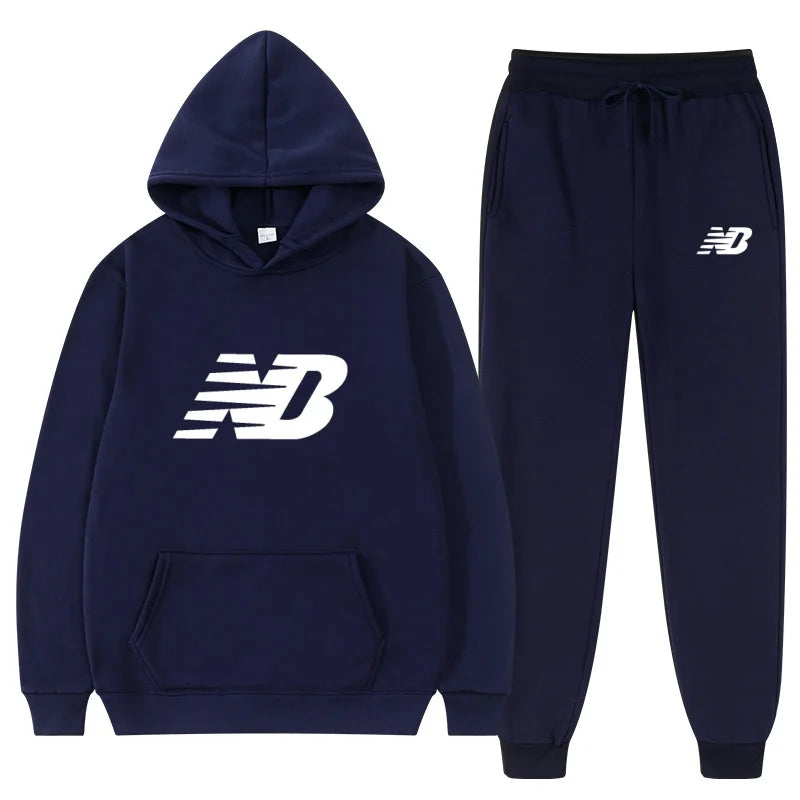 Men's 2026 Spring Hoodie Set, Fashionable Pants, Casual Jogging Wear, Sportswear, Two Piece Sweatshirt