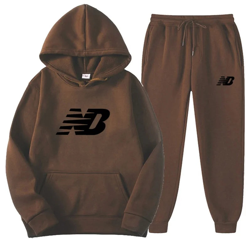 Men's 2026 Spring Hoodie Set, Fashionable Pants, Casual Jogging Wear, Sportswear, Two Piece Sweatshirt