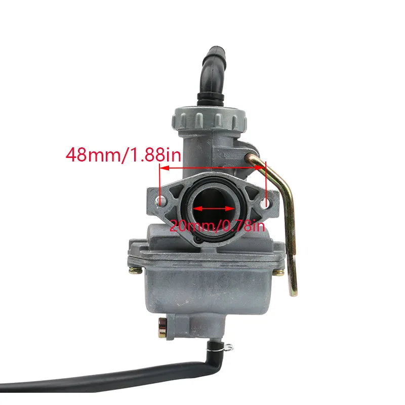 20mm Carb Motorcycle PZ20 Carburetor For 70cc 90cc 100cc 110cc 125cc Motorcycle Dirt Bike ATV Quad motorcycle accessories