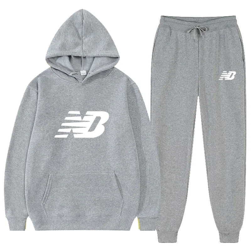 Men's 2026 Spring Hoodie Set, Fashionable Pants, Casual Jogging Wear, Sportswear, Two Piece Sweatshirt