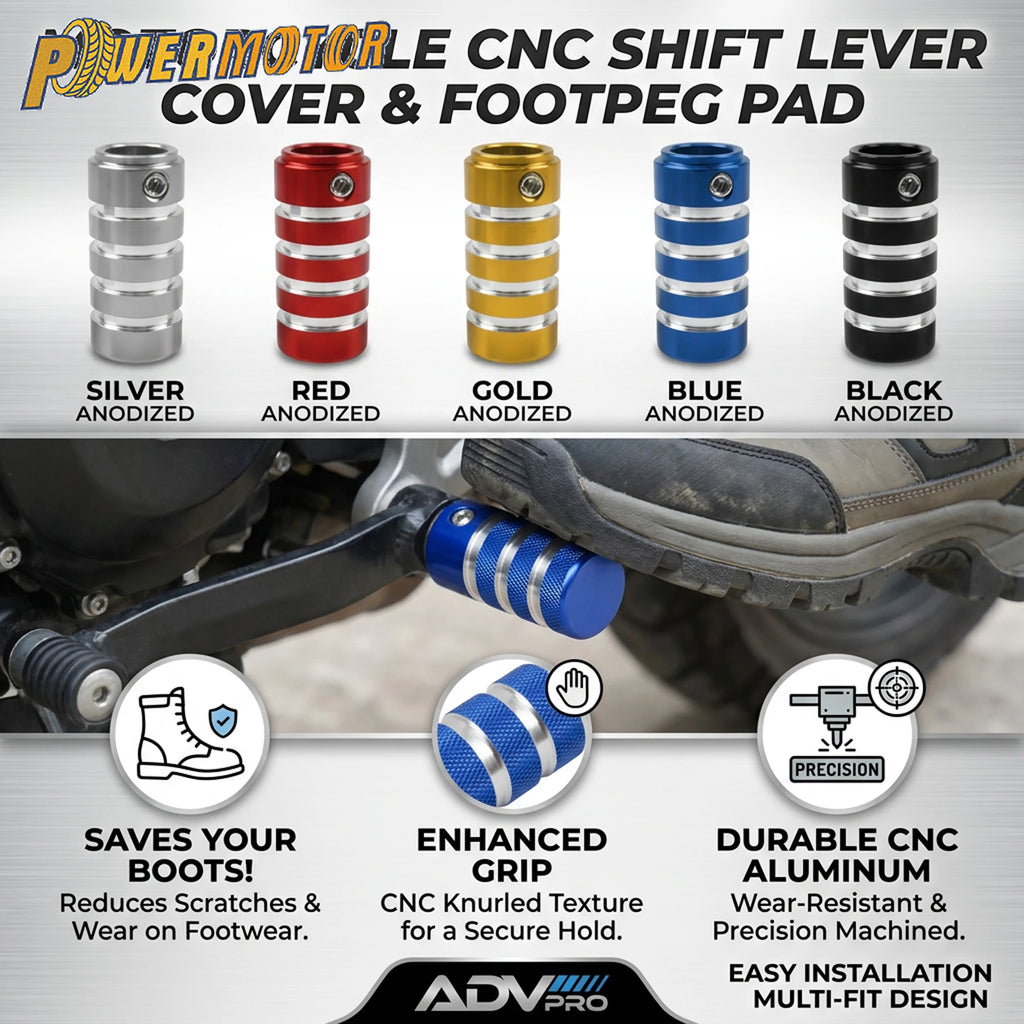 DirtBike Motorcycle CNC Gear Shift Lever Cover Universal Motocross Start Foot Control Pegs Pad Supermoto Off Road Racing Parts
