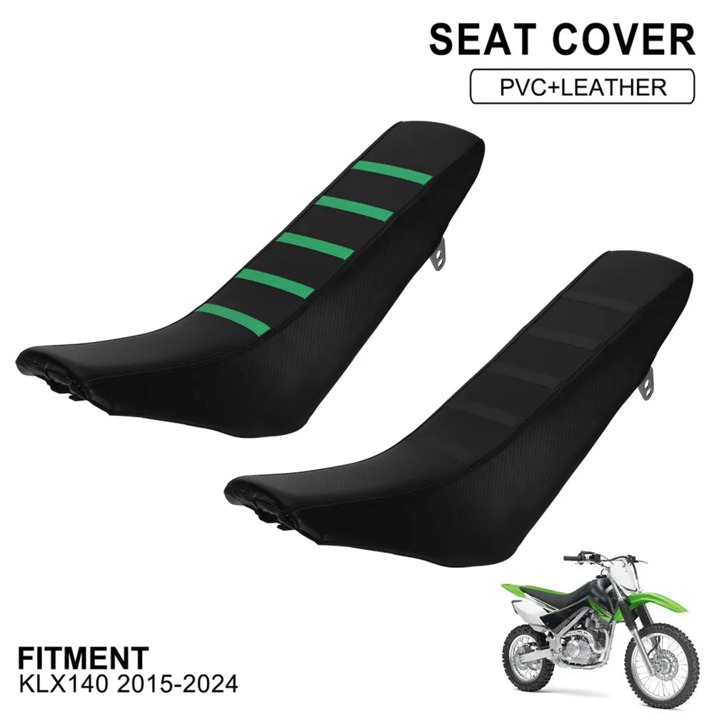 For Kawasaki KLX140 2015-2024 Seat Cover Non-Slip PVC Resistant Off-Road Motorcycle Accessories Electric Dirt Pit Bike Parts