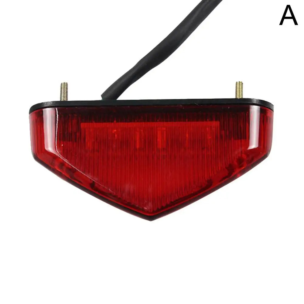 Universal Dirt Bike LED Tail Light - 3-in-1 Brake Turn Signal Running Light, Motorcycle Rear Fender Lamp for Off-Road MX Enduro