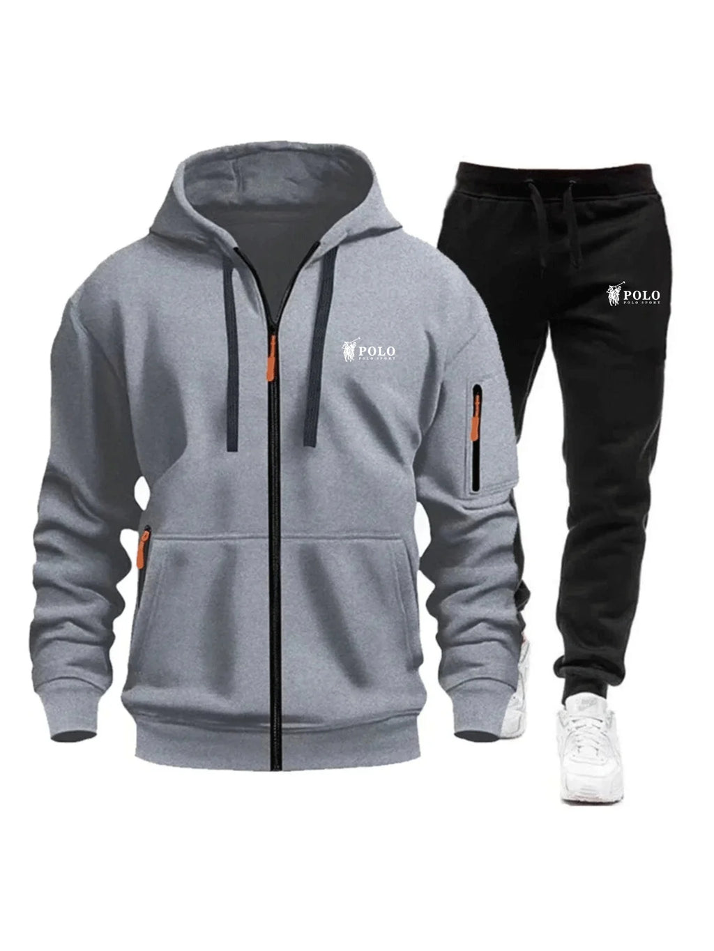 Zipper Sweatshirt Suit Sweatshirts for Men Daily Casual Hoodies Pants High Quality 2026 Sports Tracksuit Jogging Men's Clothing