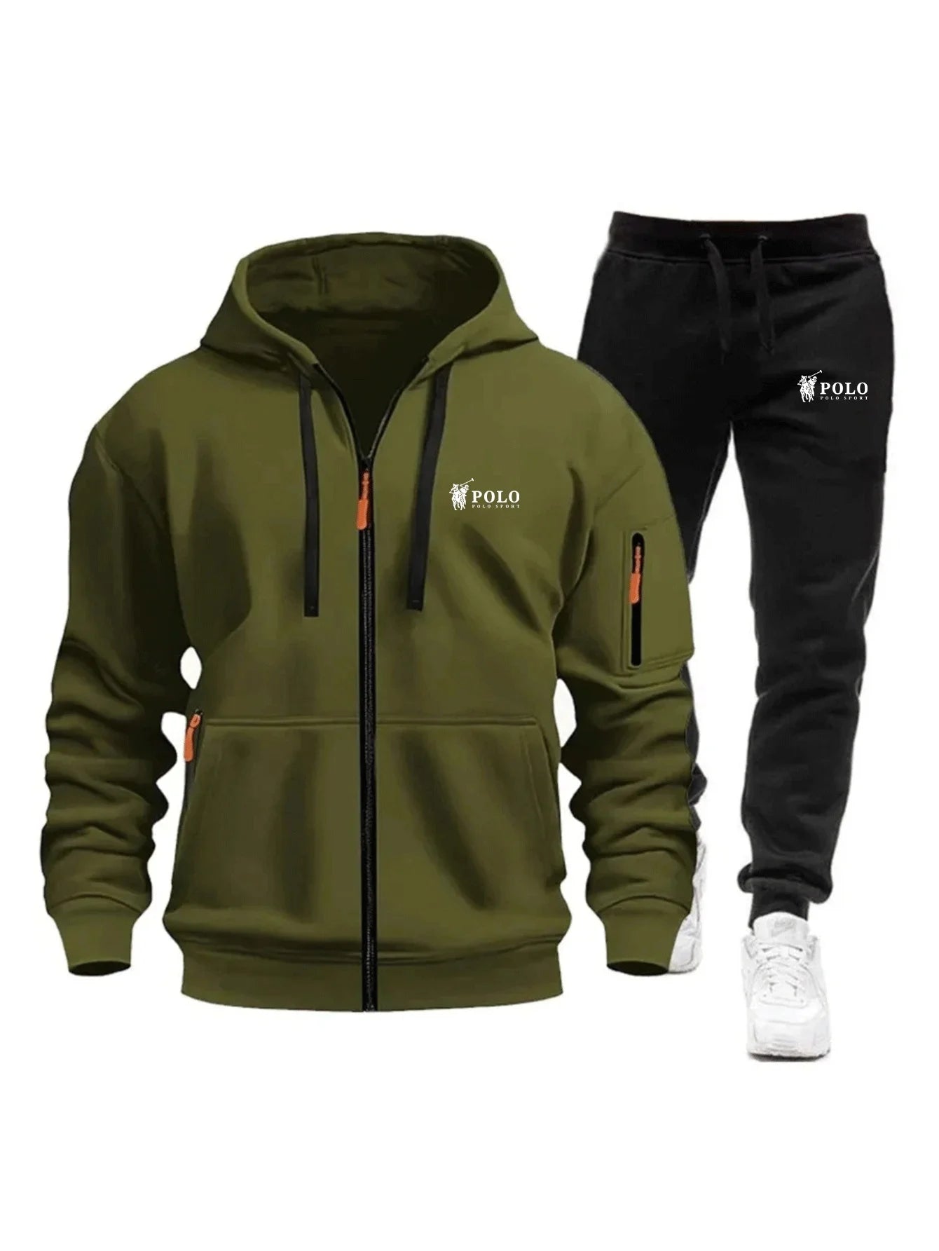 Zipper Sweatshirt Suit Sweatshirts for Men Daily Casual Hoodies Pants High Quality 2026 Sports Tracksuit Jogging Men's Clothing