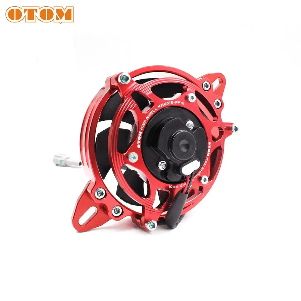 OTOM 200cc 250cc 300cc Motorcycle Cooling Fan 120mm Dirt Pit Bike Motocross ATV Quad Oil Cooler Water Radiator Electric 12V