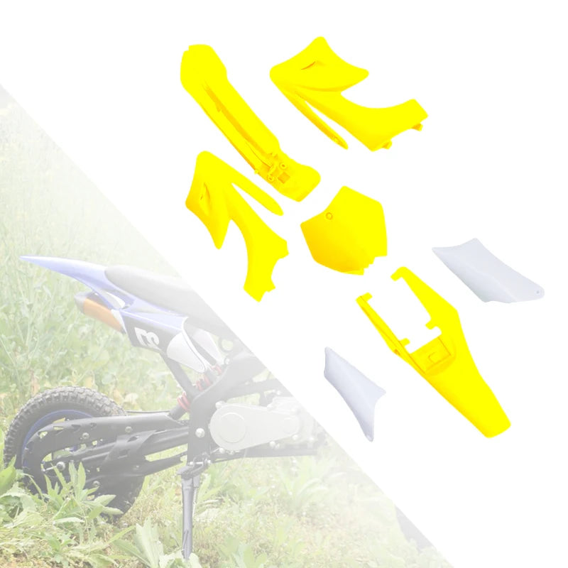 LINGQI RACING Motorcycle Plastic Cover Fairing Kits Mudguard Fenders For Small Apollo Mini Pit Dirt Bike Off Road Spare Parts