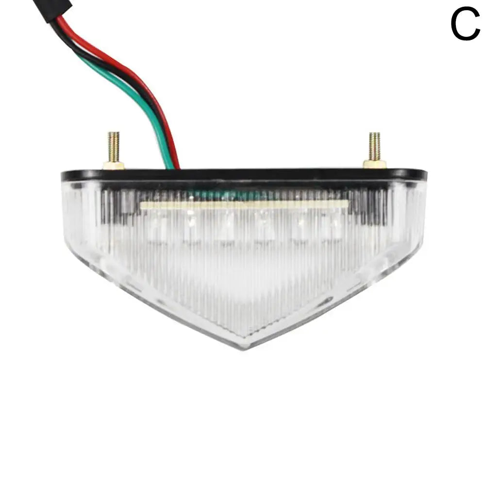 Universal Dirt Bike LED Tail Light - 3-in-1 Brake Turn Signal Running Light, Motorcycle Rear Fender Lamp for Off-Road MX Enduro