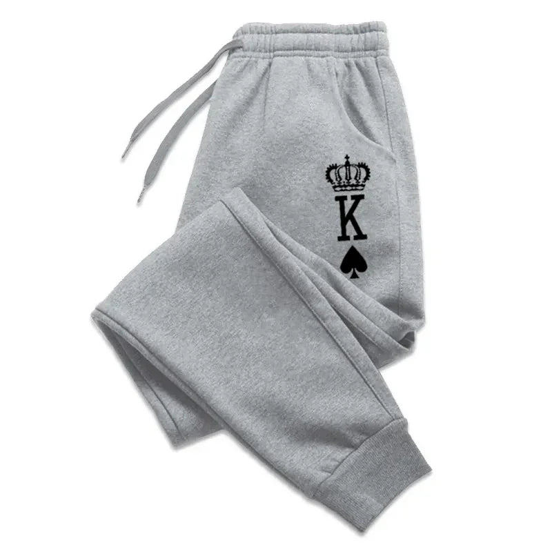 King Printing Mens Sweatpants Fashion Casual Pants Outdoors Sports Jogging Man Trousers Daily Running Pants Fitness Sportswear