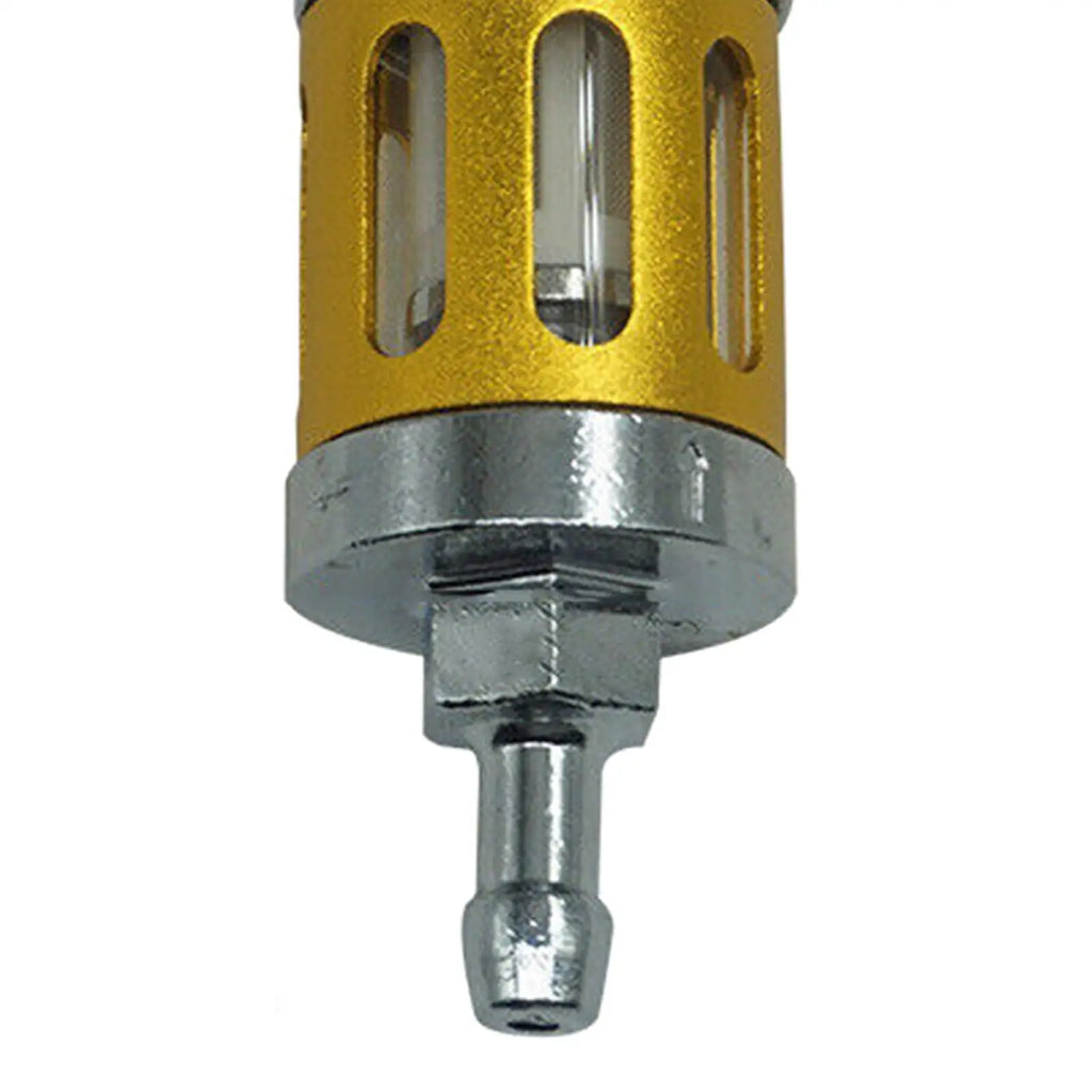 Universal Motorcycle Petrol Oil Fuel Filter Good Filtering Effect Reusable for ATV Dirt Pit Off Road Bike Motocross CNC Aluminum