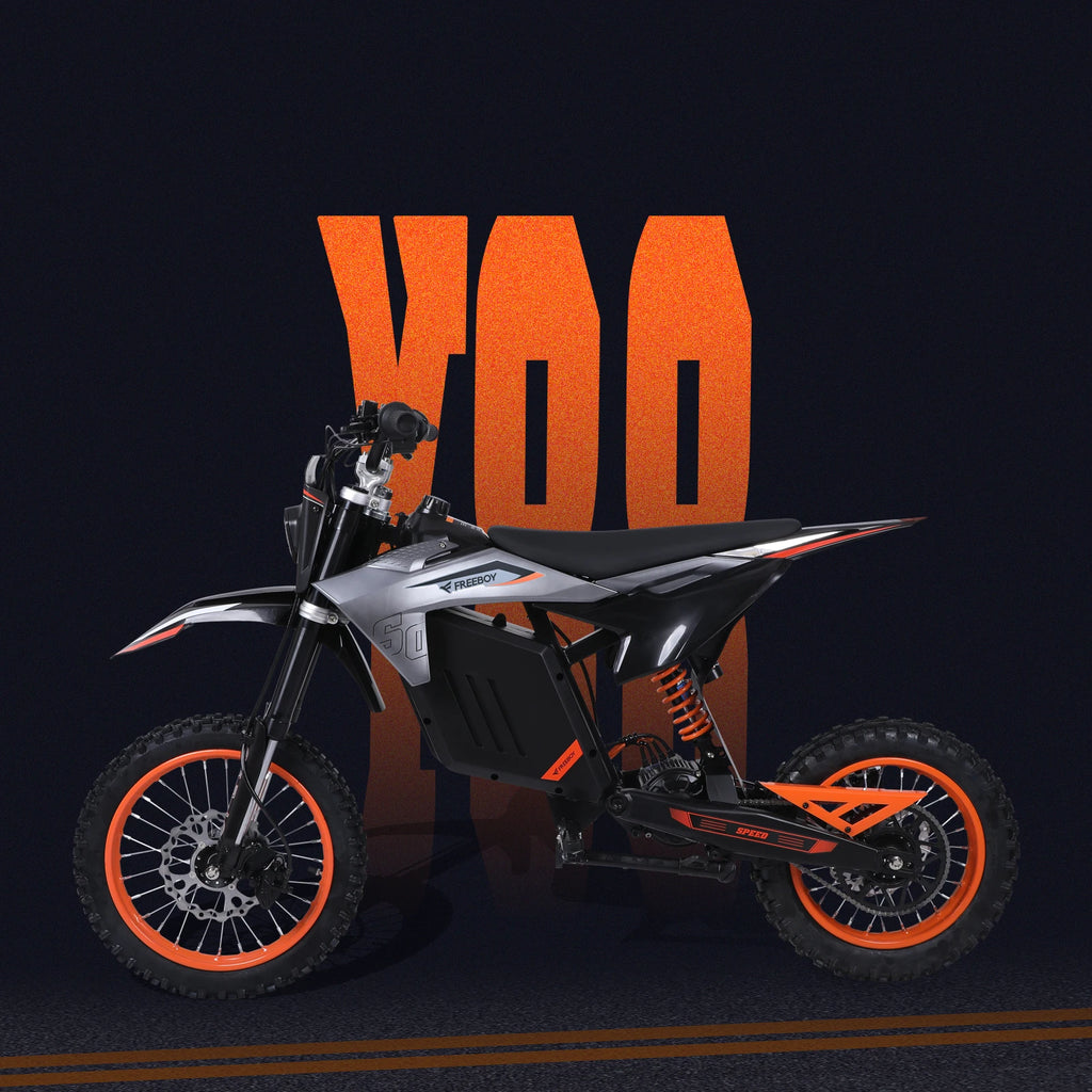FREEBOY Y88 Electric Dirt Bike Teens Adults, 3000W Electric Bike, 34mph, 48V 30Ah Battery, Off Road Electric Motorcycle