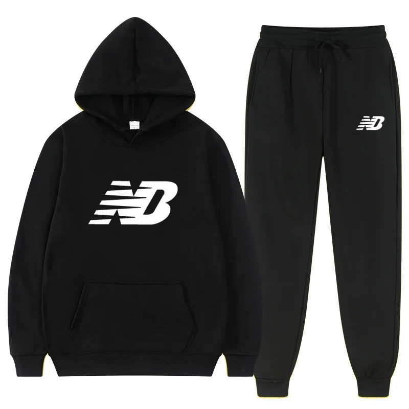 Men's 2026 Spring Hoodie Set, Fashionable Pants, Casual Jogging Wear, Sportswear, Two Piece Sweatshirt