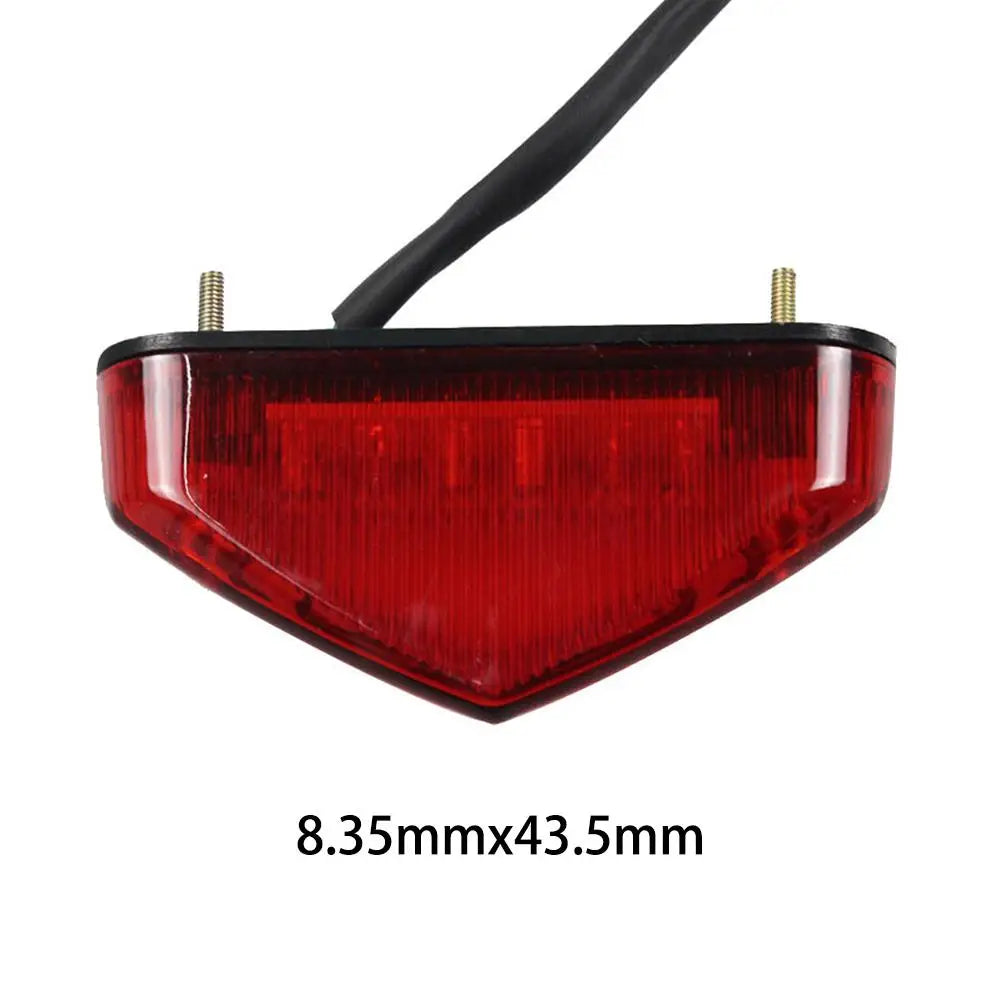Universal Dirt Bike LED Tail Light - 3-in-1 Brake Turn Signal Running Light, Motorcycle Rear Fender Lamp for Off-Road MX Enduro