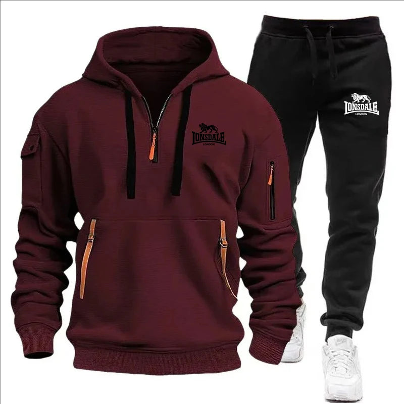 2024 Sports Tracksuit Jogging Men's Clothing Casual Sweatshirt Suit Sweatshirts for Men Daily Tricolor Hoodies Hot High Quality