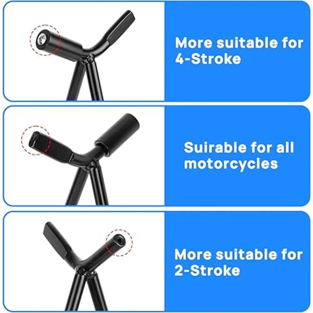 Universal Triangle Stand 80-500cc A Stand Motorcycle Triangle Stand for Dirt Bike Motocross Enduro Black Accessories