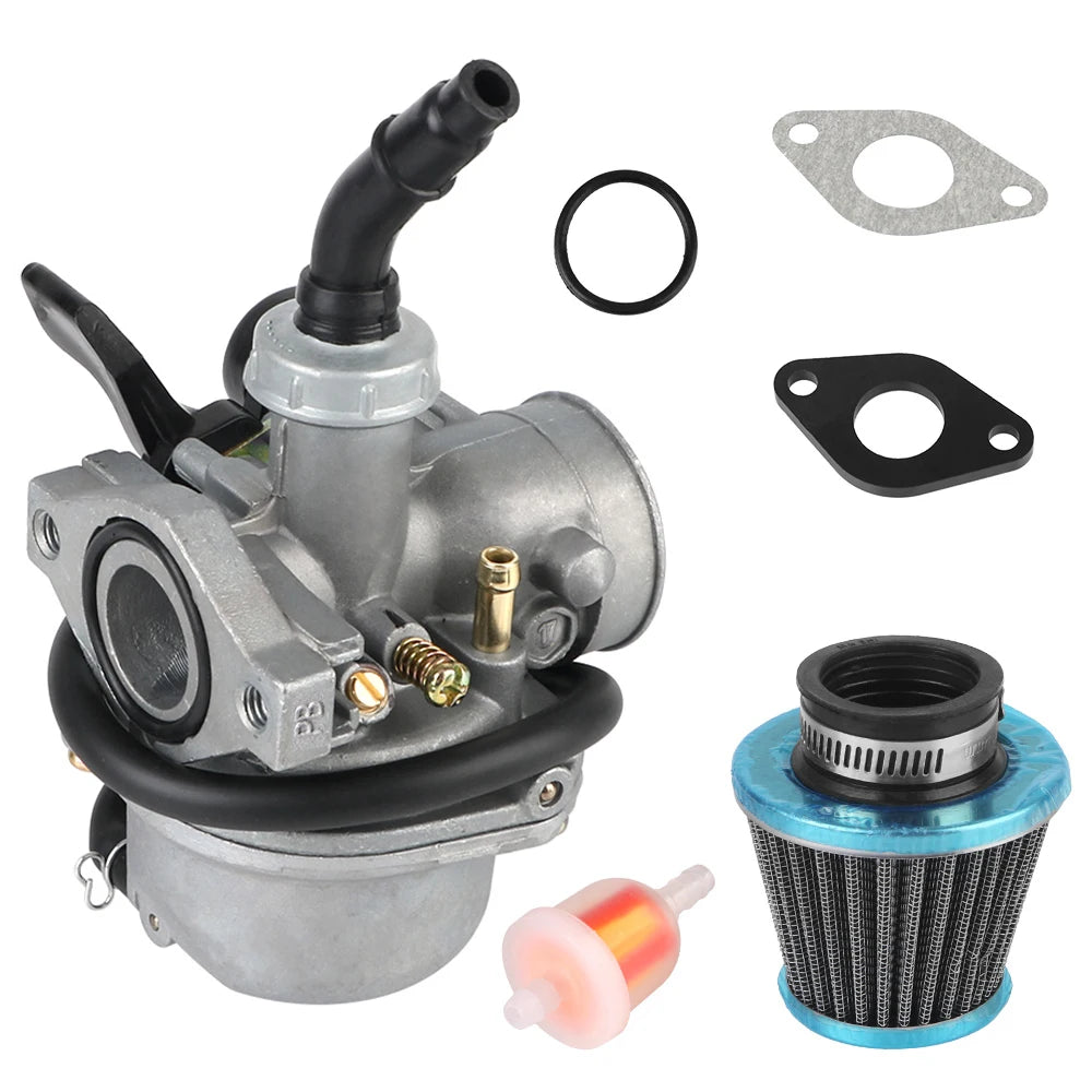 With 35mm Air Filter Fuel Filter For 50cc 70cc 80cc 90cc 110cc 125cc ATV Dirt Pit Bike 19mm Carb PZ19 Carburetor