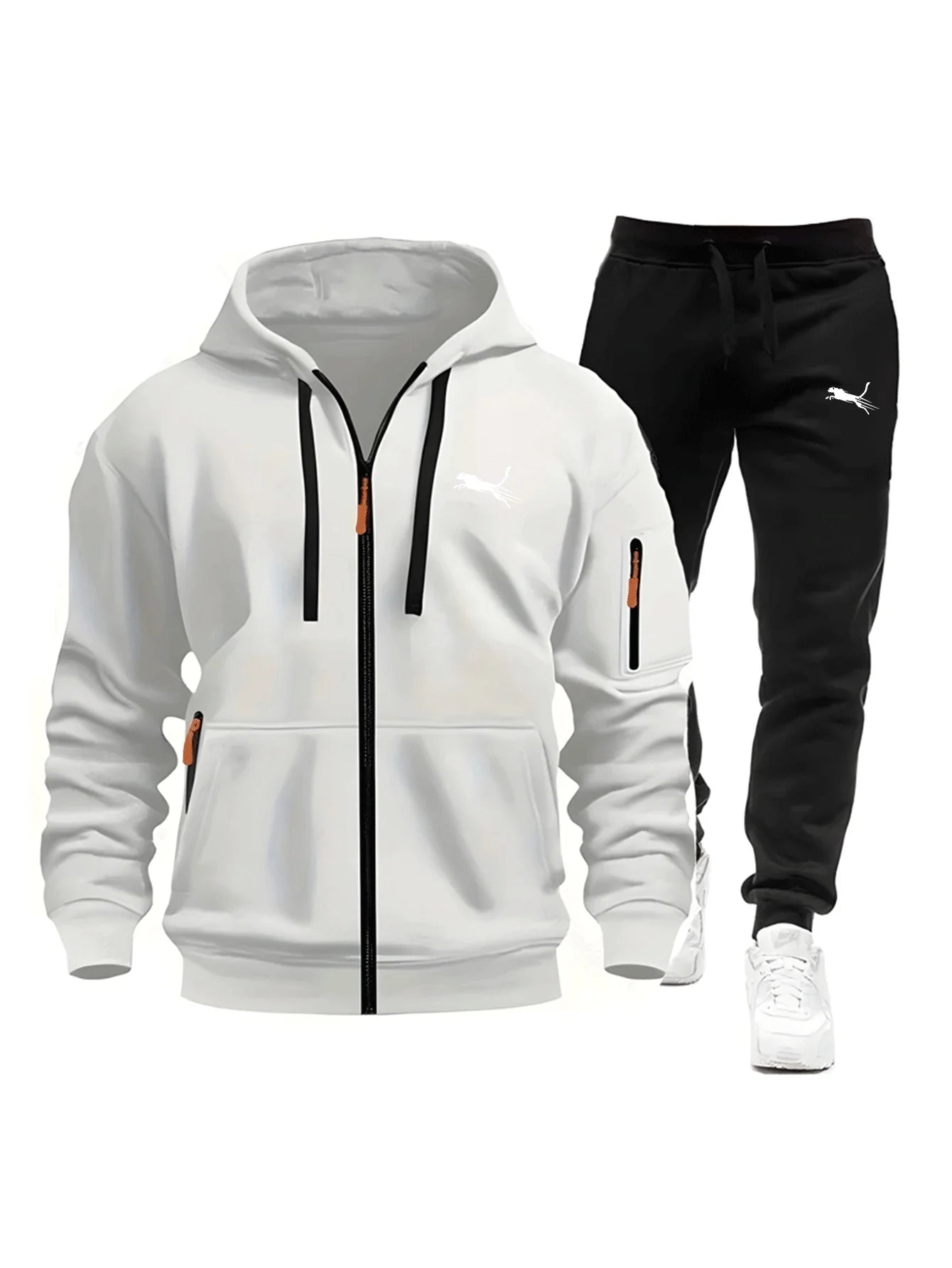 Men's Clothing Casual Sweatshirt Suit Sweatshirts for Men Daily Zipper Hoodies Hot High Quality 2026 Sports Tracksuit Jogging